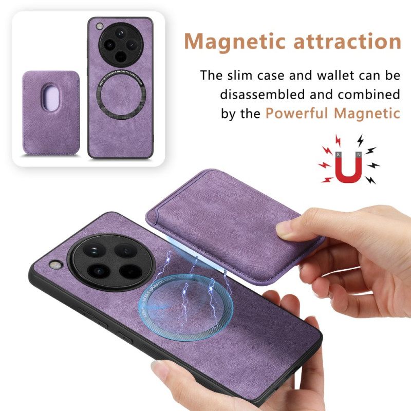 Hoesje Oppo Find X8 Pro Retro Met Afneembare Kaarthouder