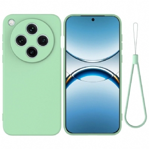 Hoesje Oppo Find X8 Pro Vloeibare Siliconen Met Bandje