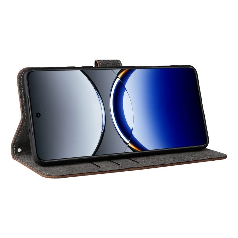 Leren Hoesje Voor Oppo Find X8 Pro Suède-effect Rfid-bescherming