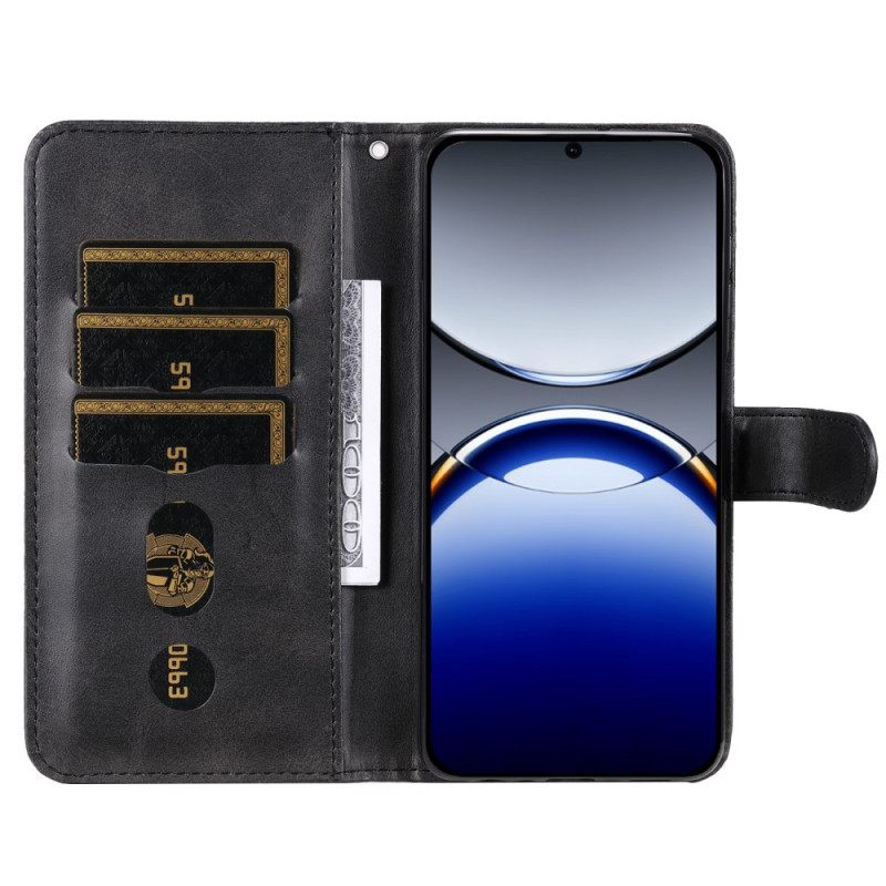 Leren Hoesje Voor Oppo Find X8 Pro Voorvak