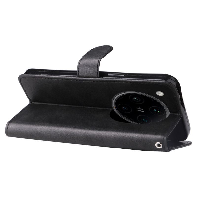 Leren Hoesje Voor Oppo Find X8 Pro Voorvak