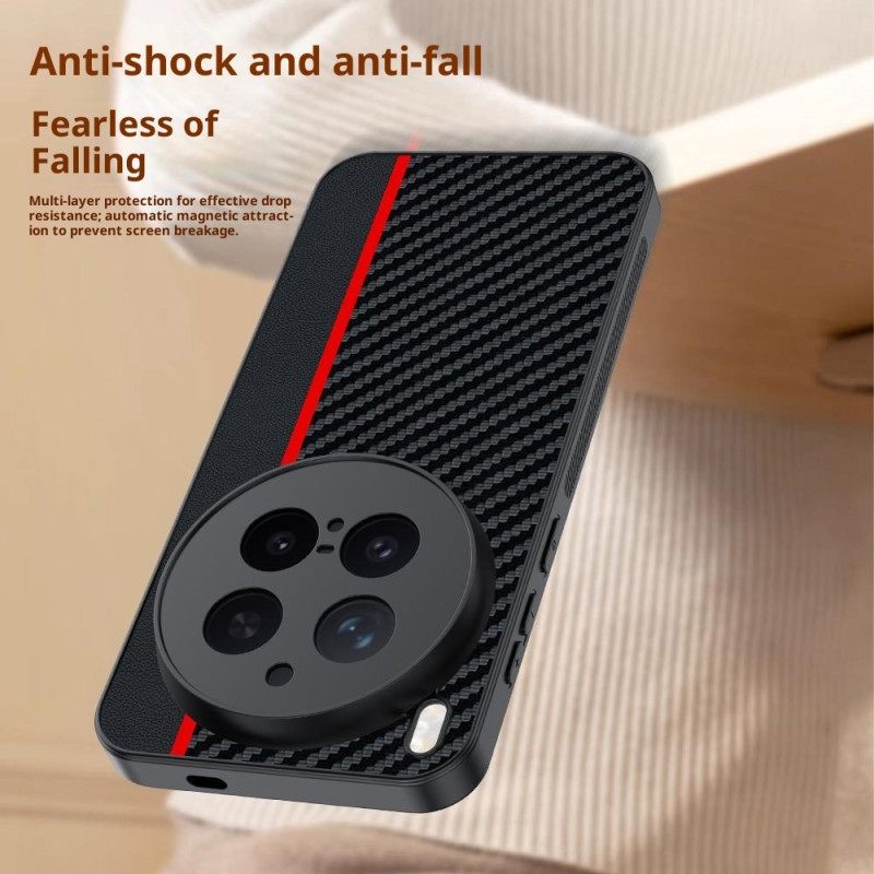 Cover Hoesje Vivo X300 Pro Telefoonhoesje Koolstofvezel