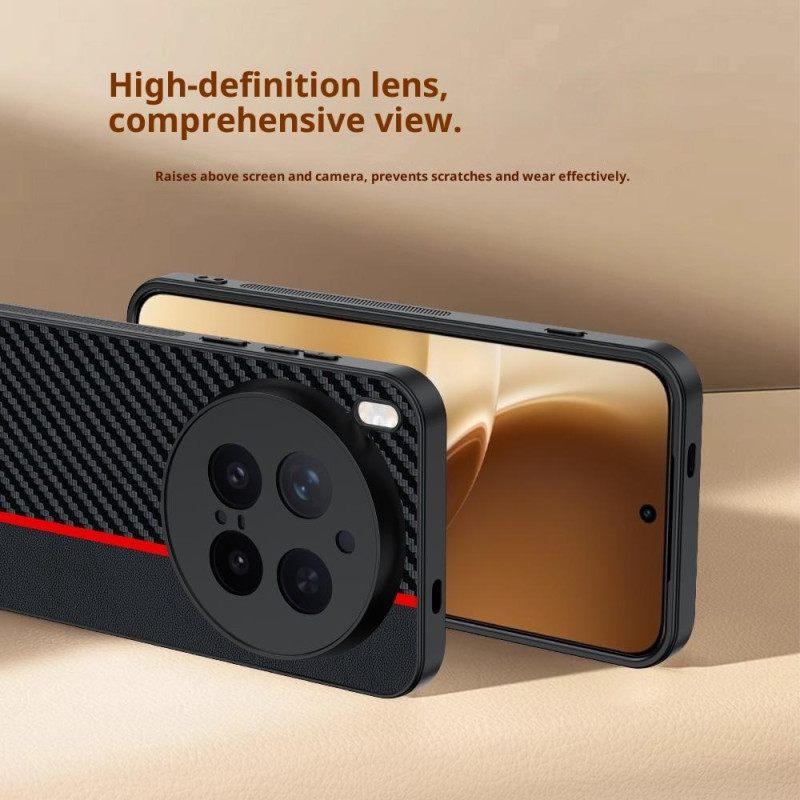 Cover Hoesje Vivo X300 Pro Telefoonhoesje Koolstofvezel