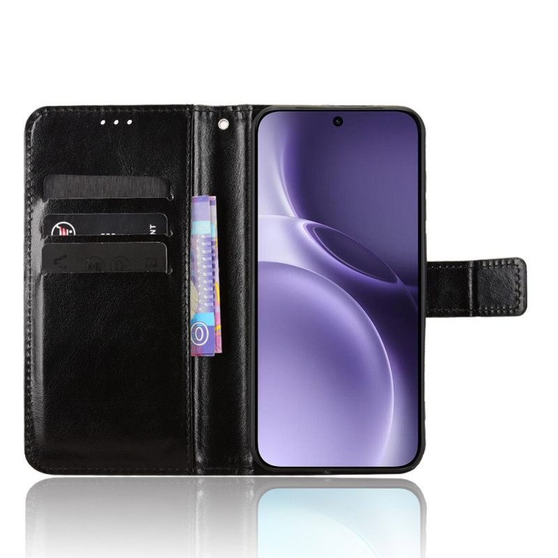 Flip Case Leren Vivo X300 Pro Kunstleer Met Opvallende Details