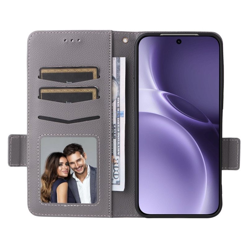 Folio-hoesje Vivo X300 Pro Kunstleer Met Bandje