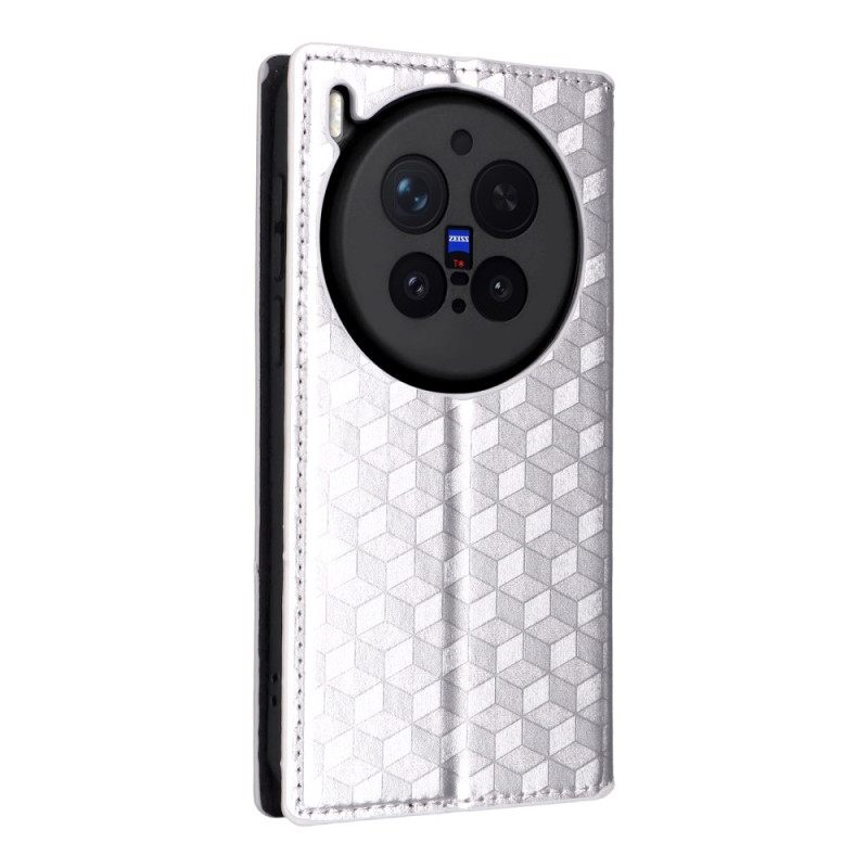 Folio-hoesje Vivo X300 Pro Telefoonhoesje Diamantpatroon