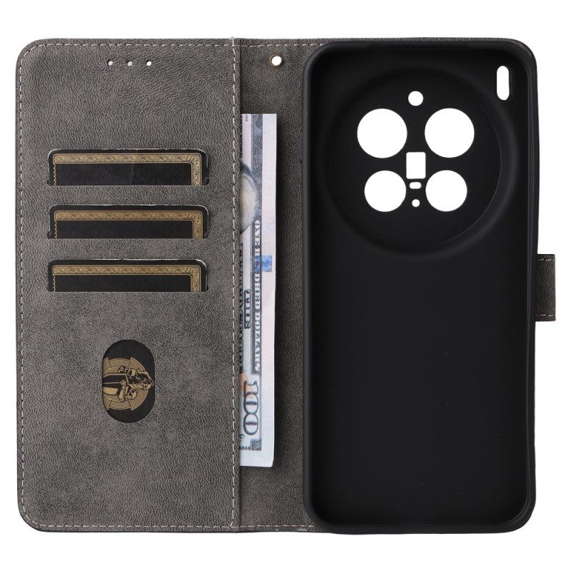 Folio-hoesje Vivo X300 Pro Telefoonhoesje Rfid-bescherming Met Lederlook