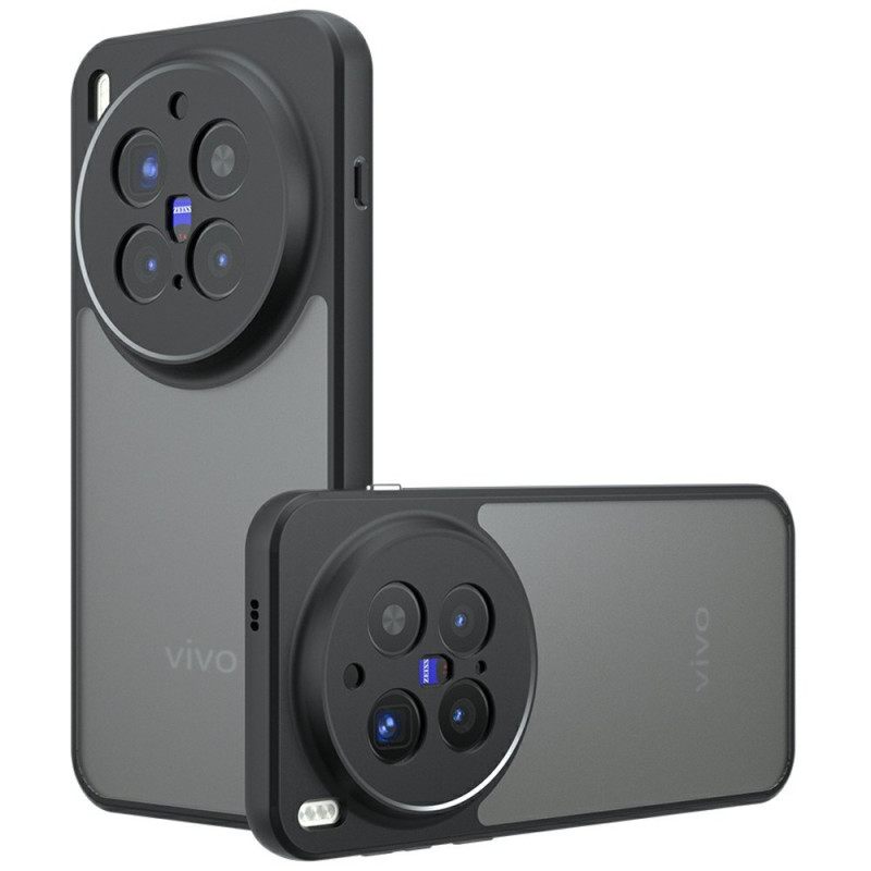 Hoesje Vivo X300 Pro Matzwart Transparant