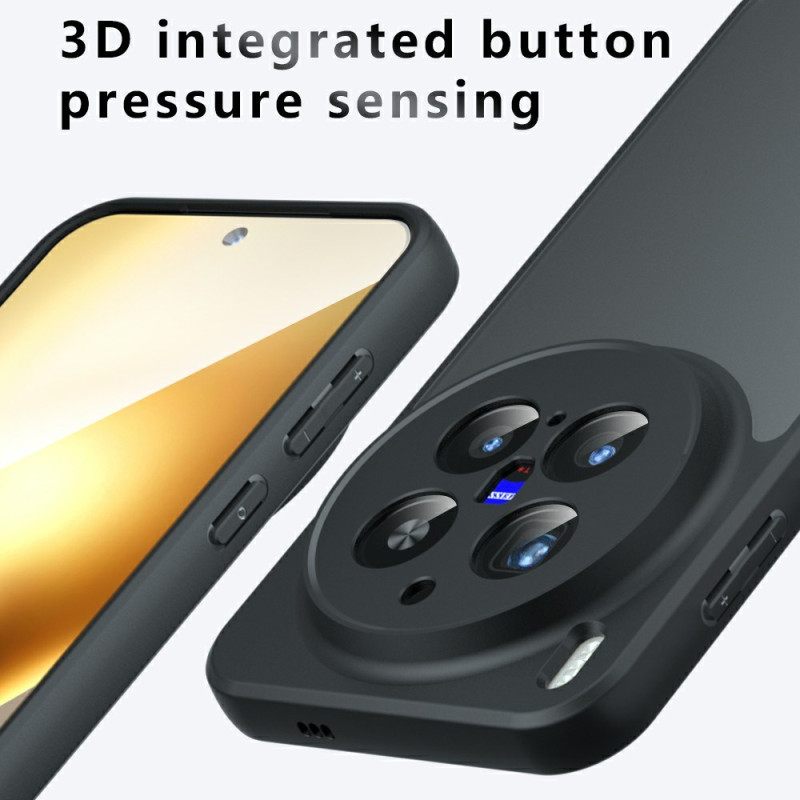 Hoesje Vivo X300 Pro Matzwart Transparant