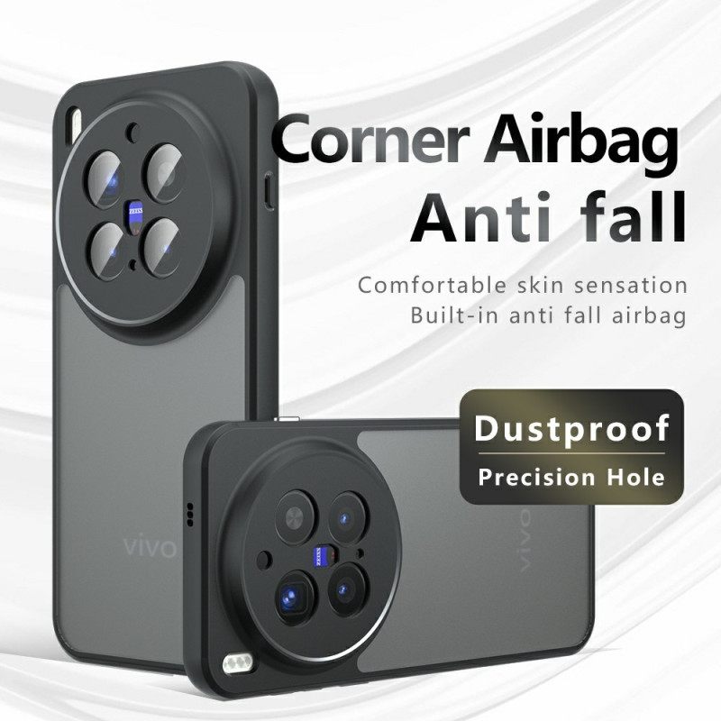 Hoesje Vivo X300 Pro Matzwart Transparant