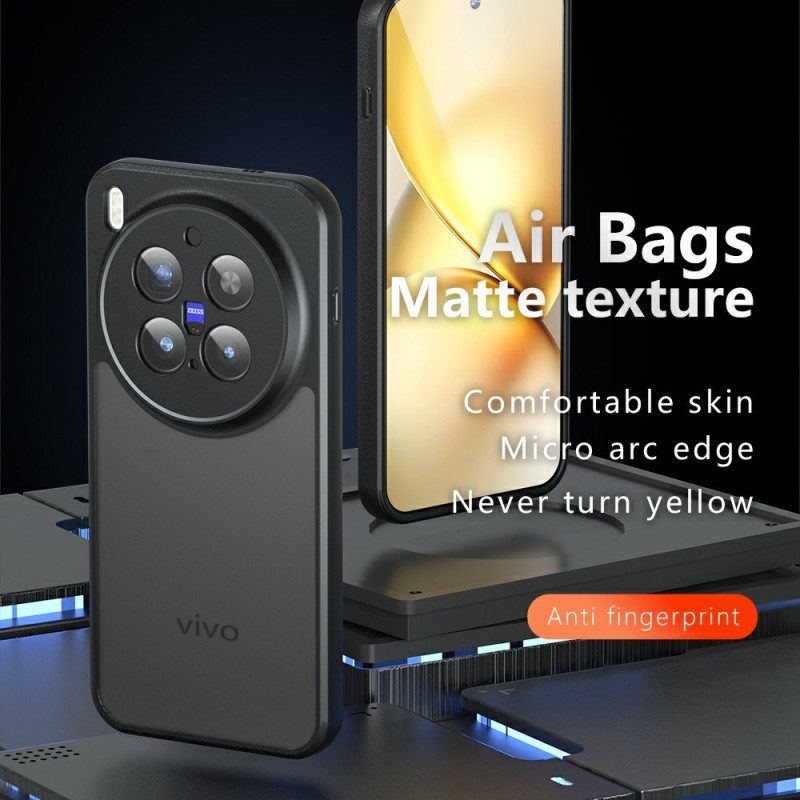 Hoesje Vivo X300 Pro Matzwart Transparant