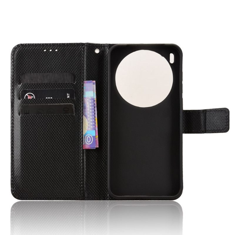 Leren Hoesje Vivo X300 Pro Diamanttextuur