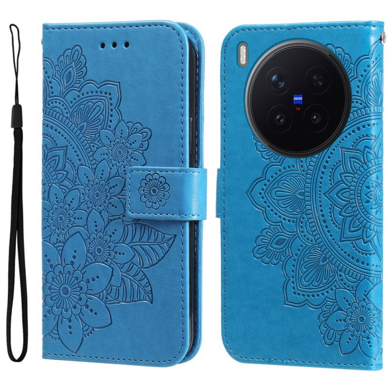Leren Hoesje Voor Vivo X300 Pro Mandala-print