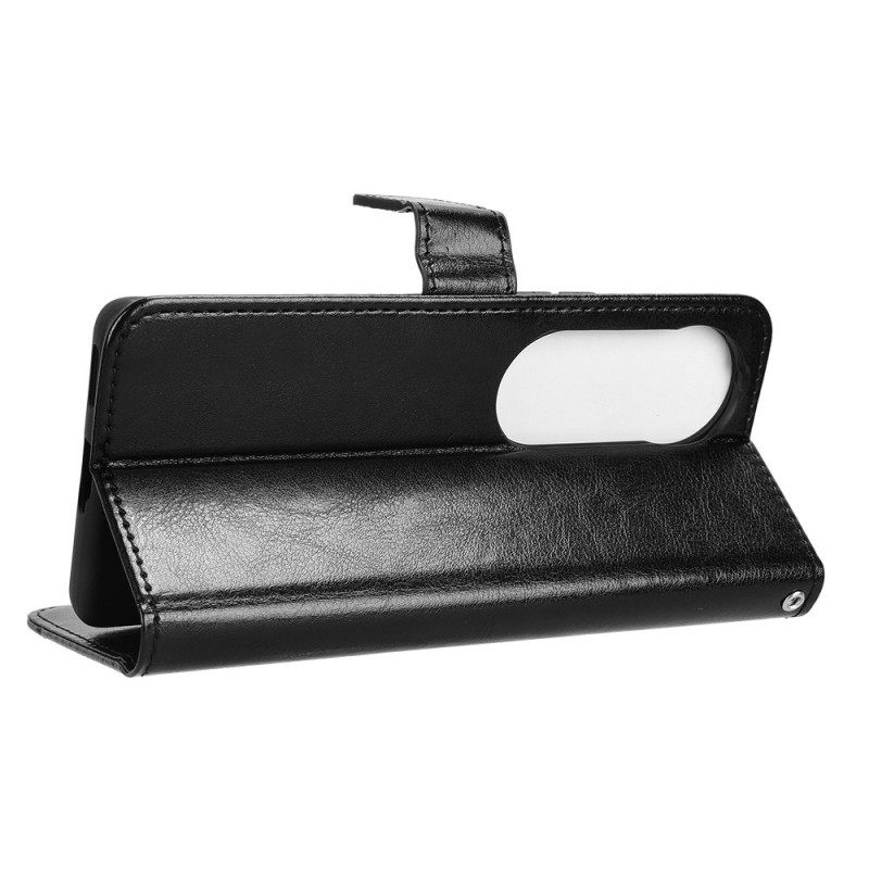 Folio-hoesje Vivo V40 5g Opvallend Imitatieleer