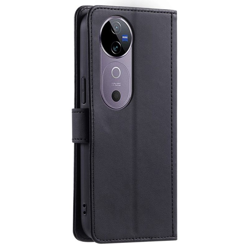 Folio-hoesje Vivo V40 5g Telefoonhoesje Gewatteerd Met Bandjes