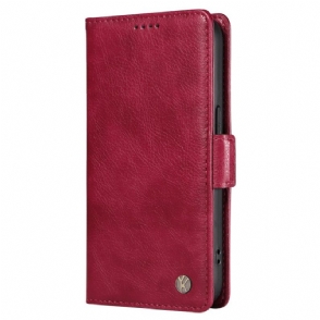 Folio-hoesje Vivo V40 5g Telefoonhoesje Lychee Textuur Yikatu