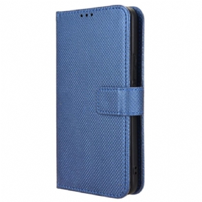 Leren Hoesje Vivo V40 5g Diamantstructuur