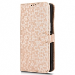 Leren Hoesje Vivo V40 5g Glitterstippen Bescherming Hoesje