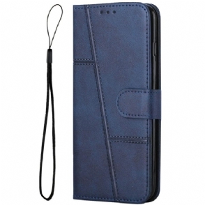 Leren Hoesje Vivo V40 5g Zakelijke Stijl Bescherming Hoesje