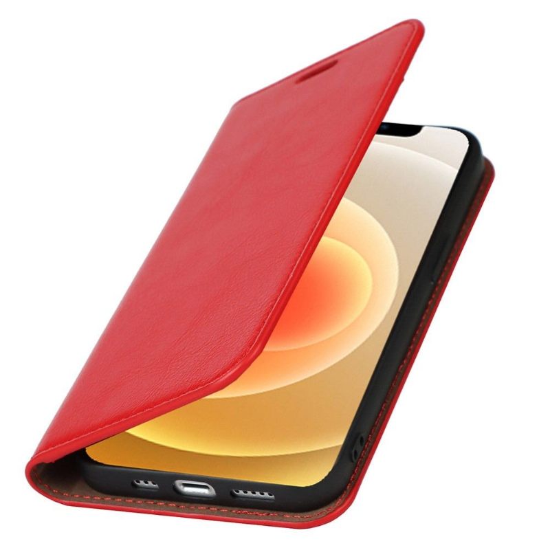 Folio-hoesje voor iPhone 13 Ondersteuningsfunctie Voor Leren Kaarthouder