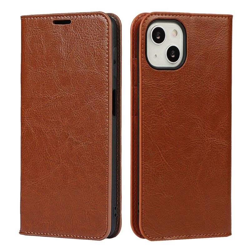 Folio-hoesje voor iPhone 13 Ondersteuningsfunctie Voor Leren Kaarthouder