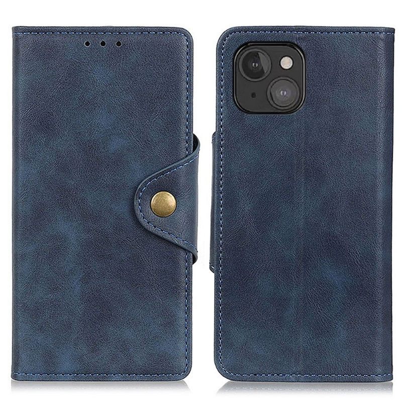 Folio-hoesje voor iPhone 13 Volledig Beschermend Mat Kunstleer
