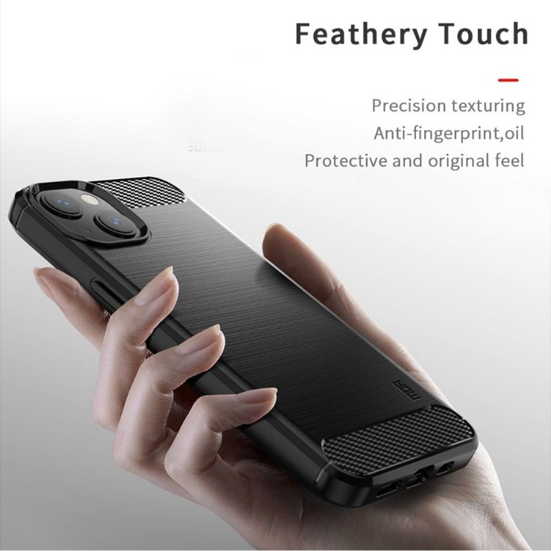 Hoesje voor iPhone 13 Anti-fall Mofi Geborsteld Effect