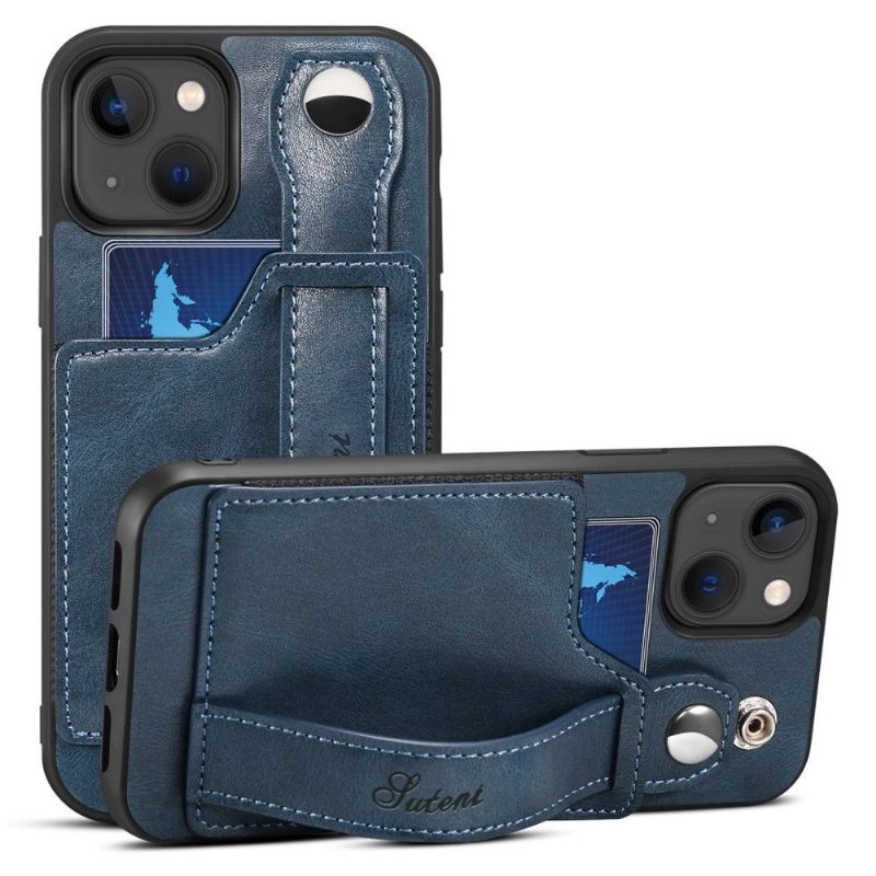 Hoesje voor iPhone 13 Anti-fall Suteni-kaarthouder