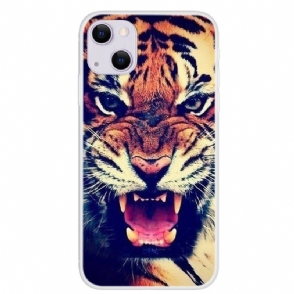Hoesje voor iPhone 13 Felle Tijger