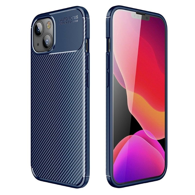 Hoesje voor iPhone 13 Koolstofvezelstijl