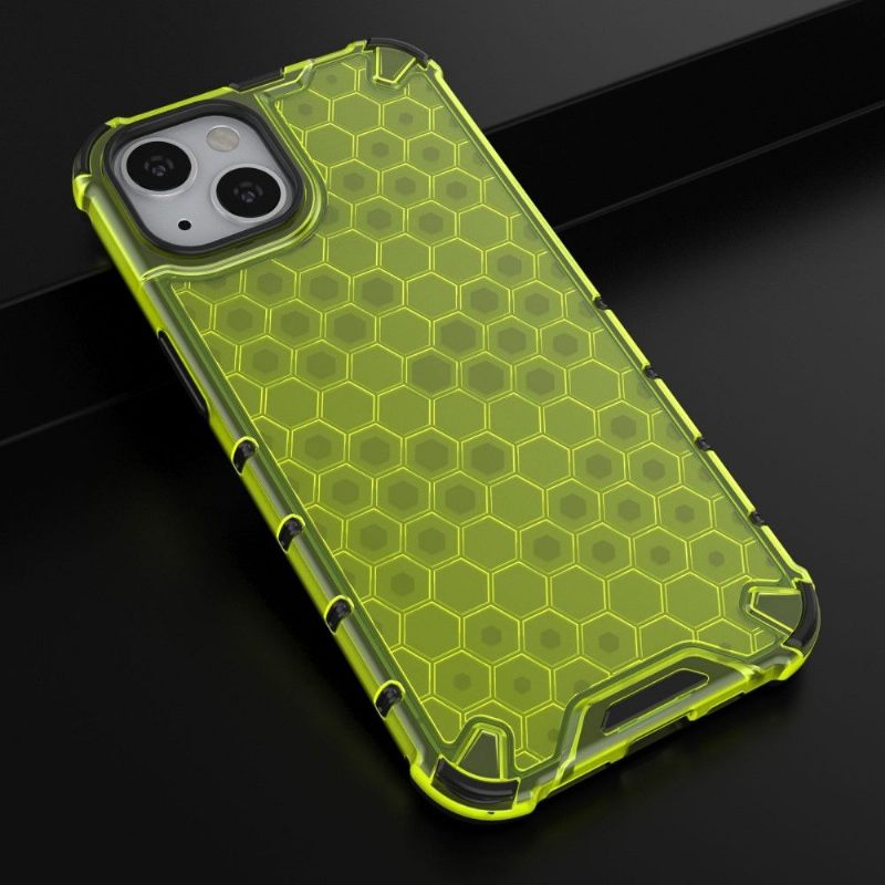 Hoesje voor iPhone 13 Met Koord Beschermende Honingraat