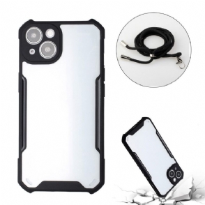 Hoesje voor iPhone 13 Met Koord Transparant Sana