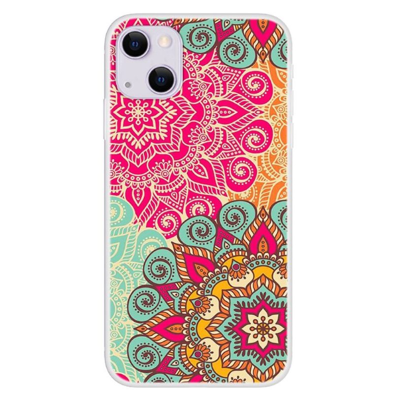 Hoesje voor iPhone 13 Retro-mandala