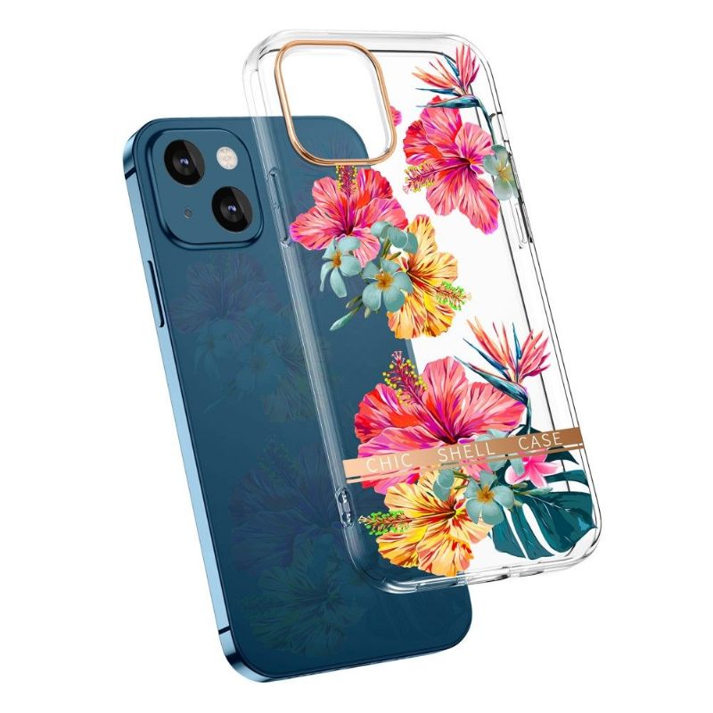 Hoesje voor iPhone 13 Transparant Gekleurde Bloemen