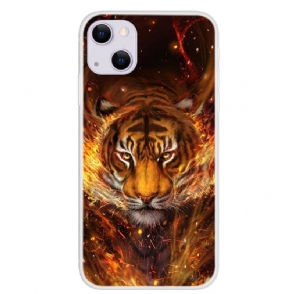 Hoesje voor iPhone 13 Vuurtijger