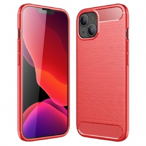 Telefoonhoesje voor iPhone 13 Bescherming Flexibel Geborsteld Effect