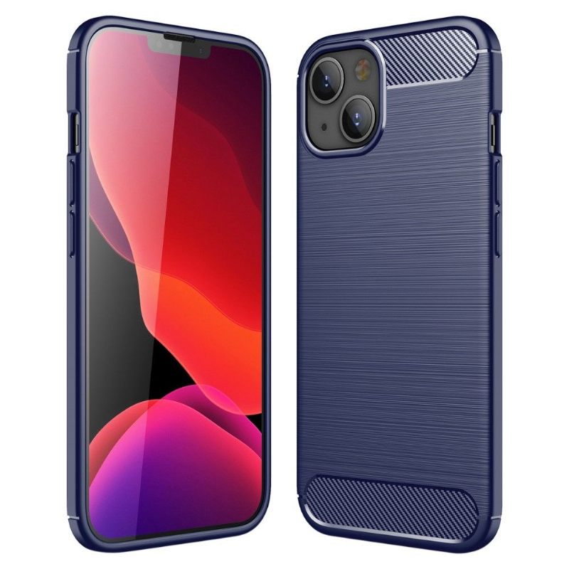 Telefoonhoesje voor iPhone 13 Bescherming Flexibel Geborsteld Effect