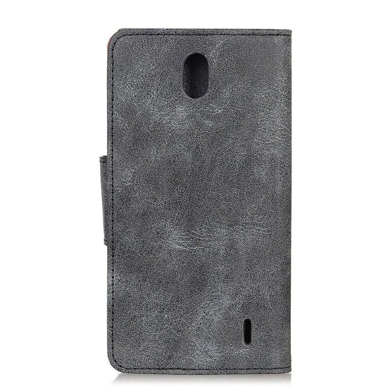 Cover voor Nokia 1 Plus Anti-fall Edouard Kunstleer Vintage
