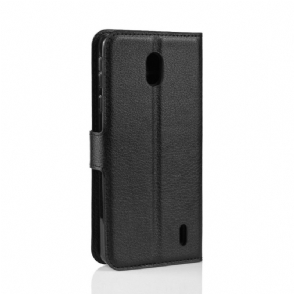 Cover voor Nokia 1 Plus Anti-fall Portemonnee Leren Stijl Leren Portemonnee