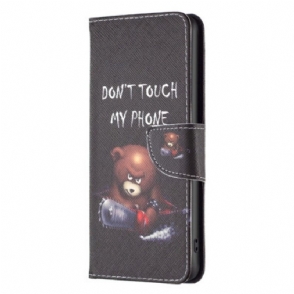 Folio-hoesje voor iPhone 15 Plus Gevaarlijke Beer