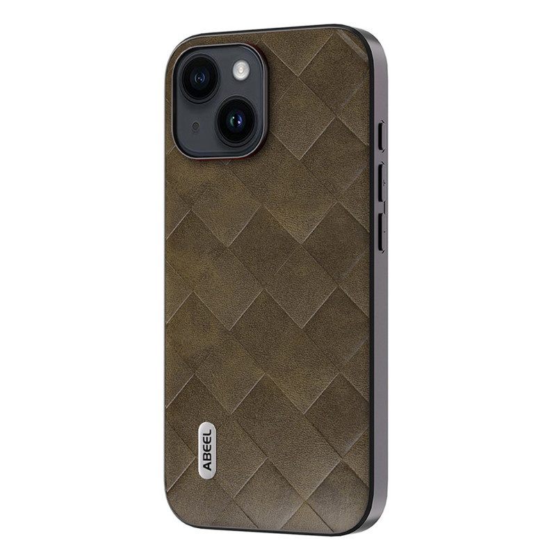 Hoesje voor iPhone 15 Plus Abeel Geweven Stijl