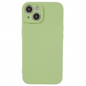 Hoesje voor iPhone 15 Plus Pastelkleurige Siliconen En Microvezels
