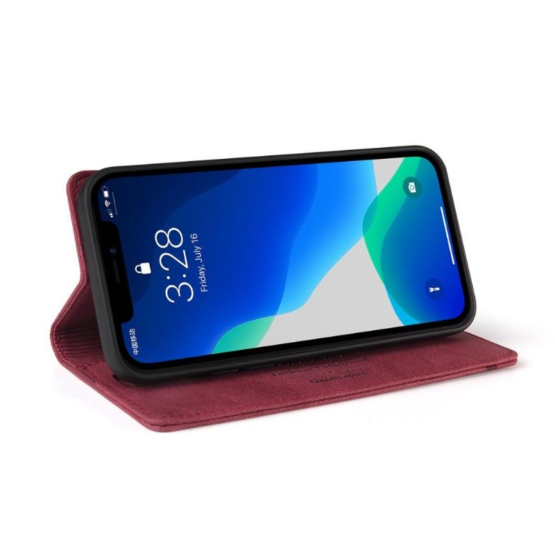 Flip Case voor iPhone 13 Pro Max Gq.utrobe Kunstleer Retro