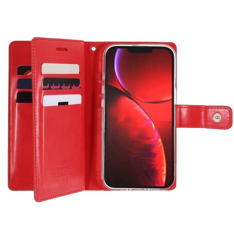 Flip Case voor iPhone 13 Pro Max Mansoor Kunstleer