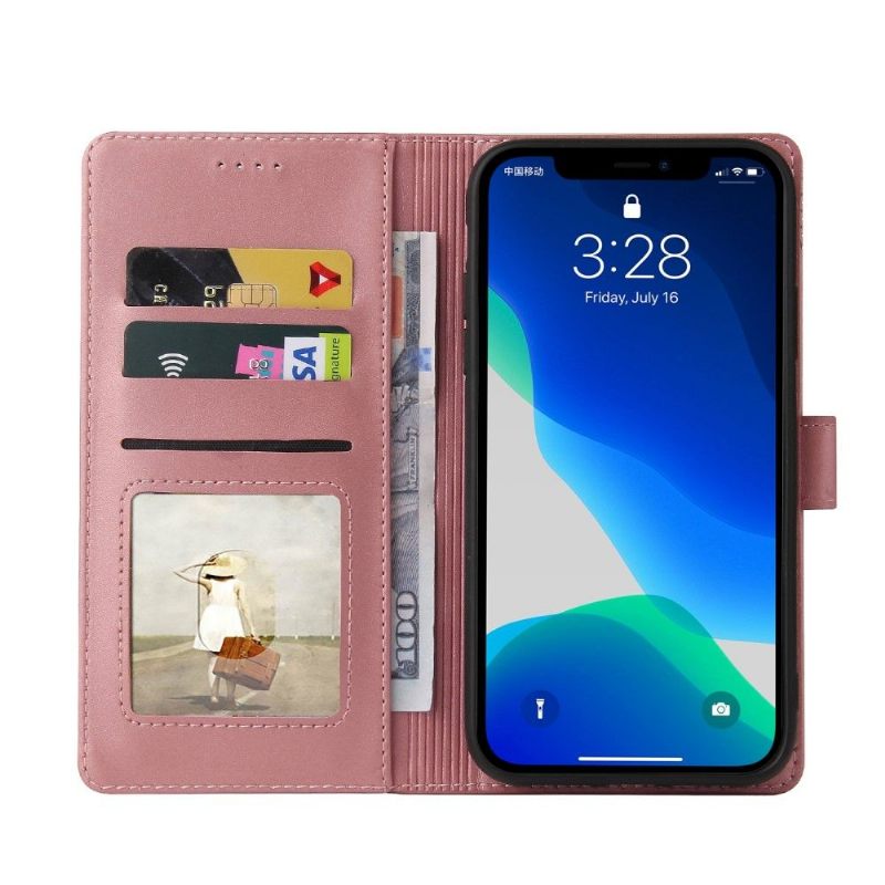 Folio-hoesje voor iPhone 13 Pro Max Anti-fall 009-serie Kaarthouder