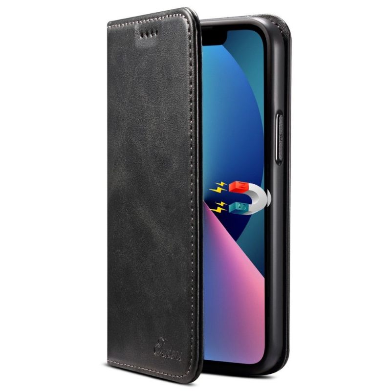 Folio-hoesje voor iPhone 13 Pro Max Flip Style Leer