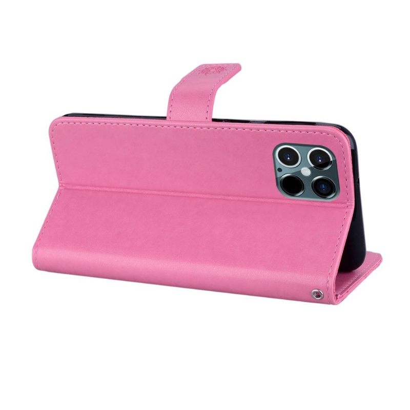 Folio-hoesje voor iPhone 13 Pro Max Uil In Reliëf