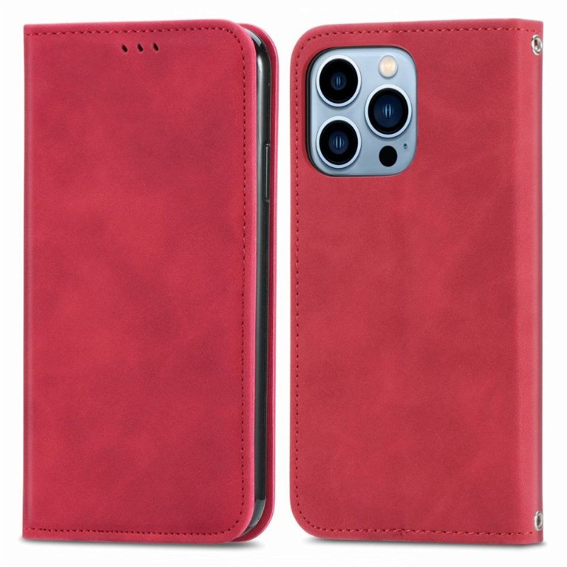 Folio-hoesje voor iPhone 13 Pro Max Zakelijk Retro