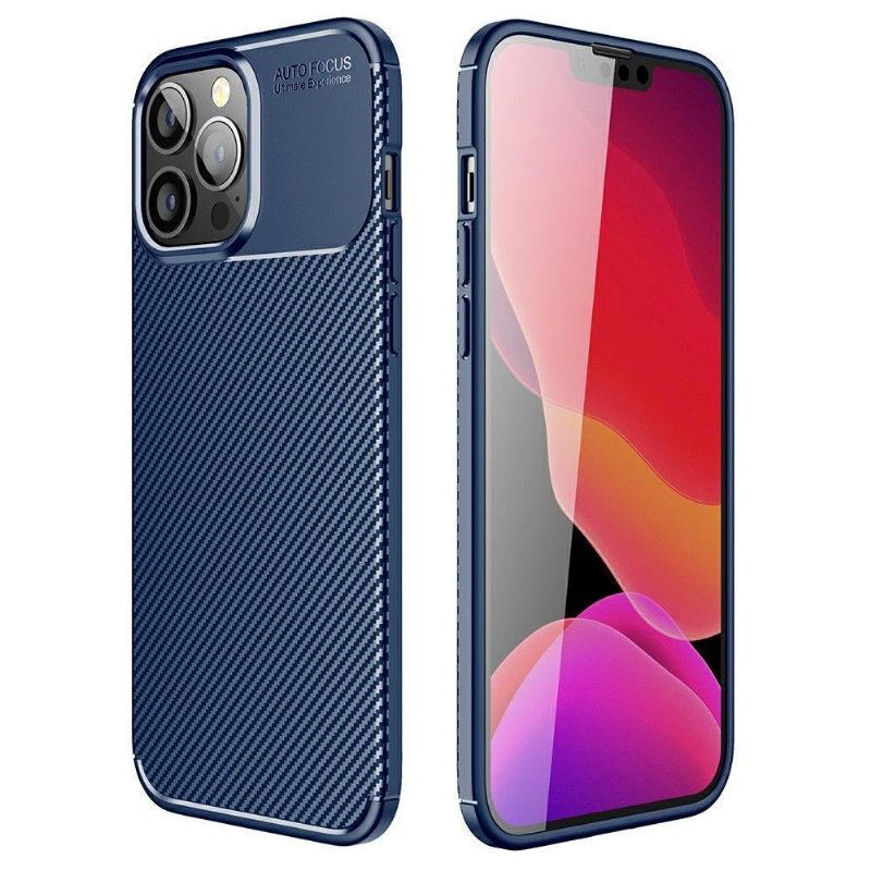 Hoesje voor iPhone 13 Pro Max Koolstofvezelstijl
