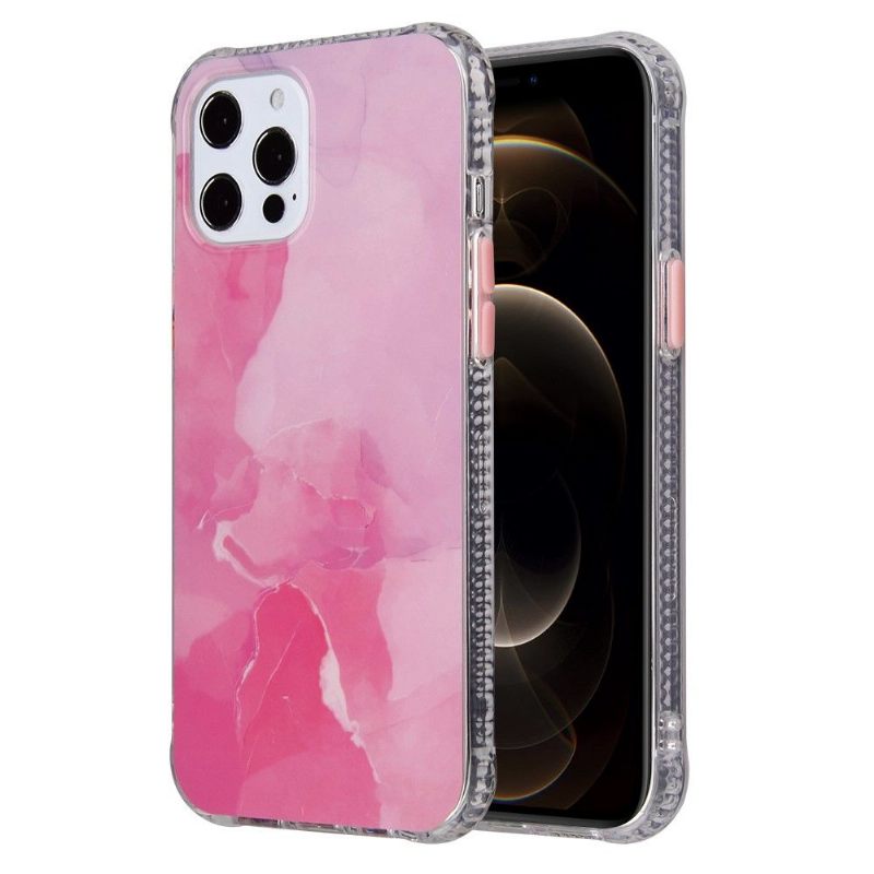 Hoesje voor iPhone 13 Pro Max Marmeren Knoppen Kleuren